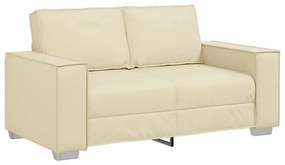 Kétszemélyes kanapé Krém 120 cm Műbőr