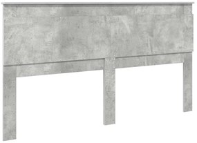 Fejtámla fejtámlával Beton Szürke 180 cm Faanyag