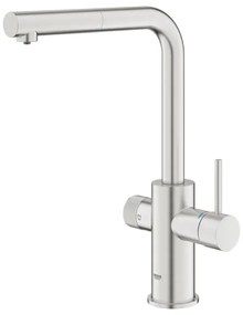 GROHE 30601DC0 - BLUE PURE mosogató csaptelep, kihúzható kifolyófej, rozsdamentes acél
