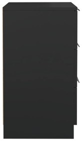 2 db fekete éjjeliszekrény 40 x 36 x 65 cm