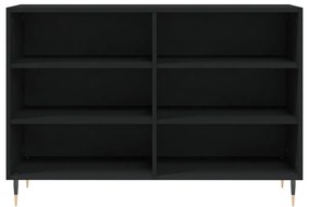 fekete szerelt fa tálalószekrény 103,5 x 35 x 70 cm