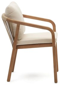 Bézs-natúr színű étkezőszék szett 4 db-os Malaret – Kave Home