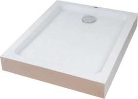 Almagro || 80x100x13,5 cm szögletes, téglalap alakú, akril zuhanytálca szifonnal