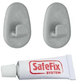 Grey 2 db fúrásmentes fali akasztó - Metaltex