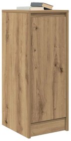 kézműves tölgy színű szerelt fa tálalószekrény 29,5x34x76 cm