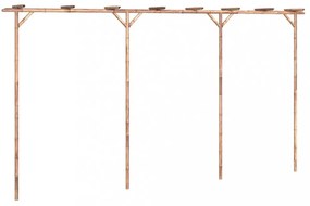Bambusz pergola 385 x 40 x 205 cm