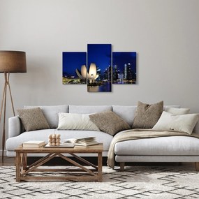 Éjszakai Szingapúr képe (90x60 cm)