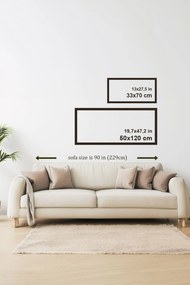 Artsmdfyty86-12050 keretezett MDF falikép, 120 x 50 cm