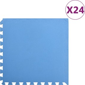 vidaXL 24 db kék EVA habszivacs padlószőnyeg 8,64 ㎡