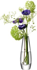 LSA International LSA Virág Egyszárú üvegváza, 17cm, ettetsző, kézzel készített