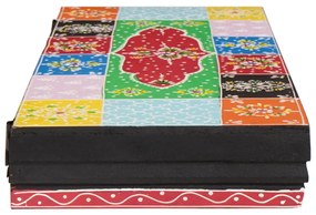 3 darabos fali polc szett 100x20x6 cm tömör mangófából