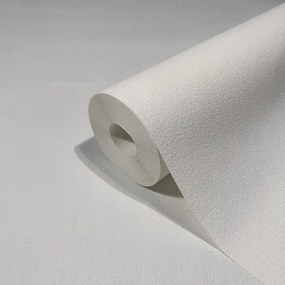 Fehér Egyszínű Tapéta Vinil Minta Nélkül, Flizelin Tapéta