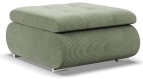 Tokio puff, kordbársony, zöld