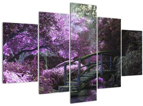 A lila kert képe (150x105 cm)