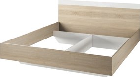 Hálószoba garnitúra (ágy 180x200 cm), tölgy sonoma/fehér, GABRIELA NEW