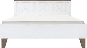 Ágy ágyráccsal, 160x200, canyon fenyő/sonoma trüffel tölgy, TEINA