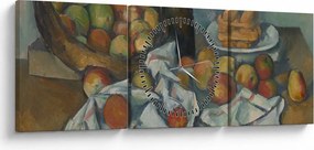 Kép - Paul Cezanne, The Basket of Apples, reprodukciók (órával) (90x30 cm)
