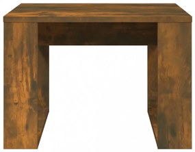 füstös tölgy színű szerelt fa kisasztal 50 x 50 x 35 cm