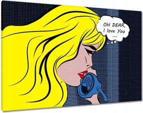 Festmények 100x70 Oh Dear I love you Képregény