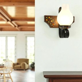 Brilagi - Fali lámpa QUEEN 1xE14/40W/230V bükk/wenge