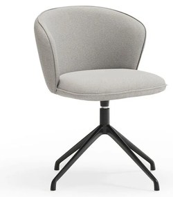 Világosszürke kárpitozott étkezőfotel szett 2 db-os Add – Teulat