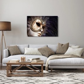Egy maszkkal ellátott szobor képe (90x60 cm)