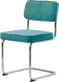 Türkiz kordbársony étkezőszék Rupert – Unique Furniture
