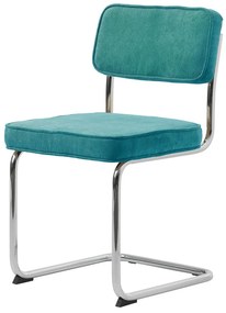 Türkiz kordbársony étkezőszék Rupert – Unique Furniture