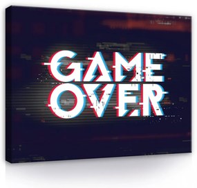 Vászonkép, Game Over, 100x75 cm méretben