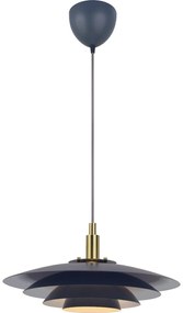 Nordlux - Csillár zsinóron BRETAGNE 1xG9/25W/230V antracit