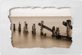 Poszterek 120x80 Hullámtörő fából