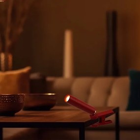 LED Dimmelhető mágneses asztali lámpa LED/3W/5V 4000K 1500 mAh piros