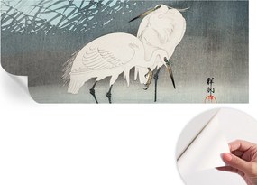 Öntapadós tapéta Divatos 3D fali ragasztóval Finom madarak 250x104 cm