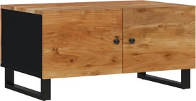 vidaXL tömör akácfa és szerelt fa dohányzóasztal 80 x 50 x 40 cm