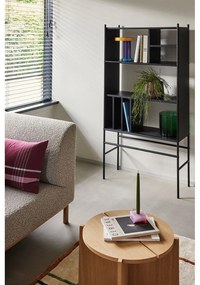 Kerek tárolóasztal tölgyfa dekorral ø 55 cm Dash – Hübsch