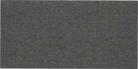 vidaXL Fali Fejtámla 12 pcs Sötétszürke 60 x 30 cm szövet