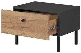 Éjjeliszekrény szett 2db. Dalde D (arany craft tölgy + antracit). 1071344