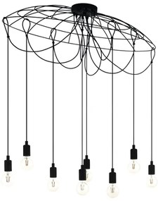 Eglo 43322 - Csillár zsinóron HOGSMILL 8xE27/40W/230V