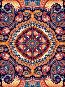 Fotótapéta Keleti mandalák paisley etno geometria 206x275 +ragasztó