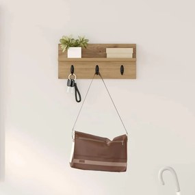 Fali Kabáthorog kézműves tölgy 40 x 10.5 x 18 cm Faanyag