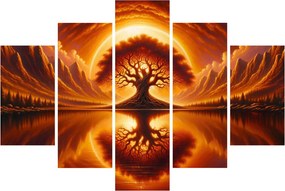 Kép – Fa a véres napban (150x105 cm)