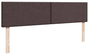 Ottomán ágykeret matraccal sötétbarna 200x200 cm szövet