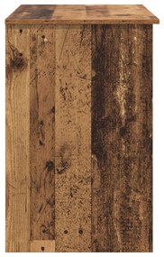 Asztal tárolóval Régi fa 90x49.5x75 cm Mérnöki fa