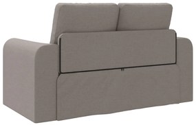 Padló kanapéágy 2 az 1-ben Taupe 148x71x83 cm szövet