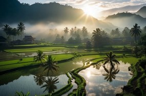 Poszter 86,4x56,8cm Hajnal a teraszok felett