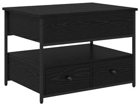 Dohányzóasztal fiókkal Musta tammi 70x50x50cm Faanyag