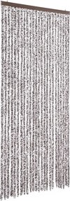 vidaXL barna és bézs zsenília rovarfüggöny 100 x 230 cm