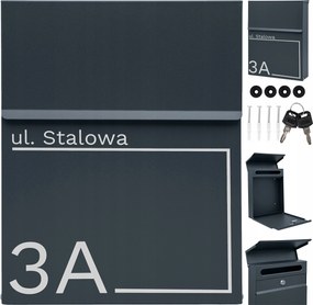 Antracit Postaláda Felirat Minta