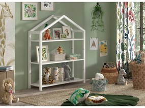 Fehér borovi fenyő gyerek könyvespolc 111x141x40 cm Dallas – Vipack
