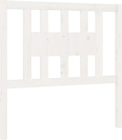 vidaXL fehér tömör fenyőfa fejtámla 96 x 4 x 100 cm